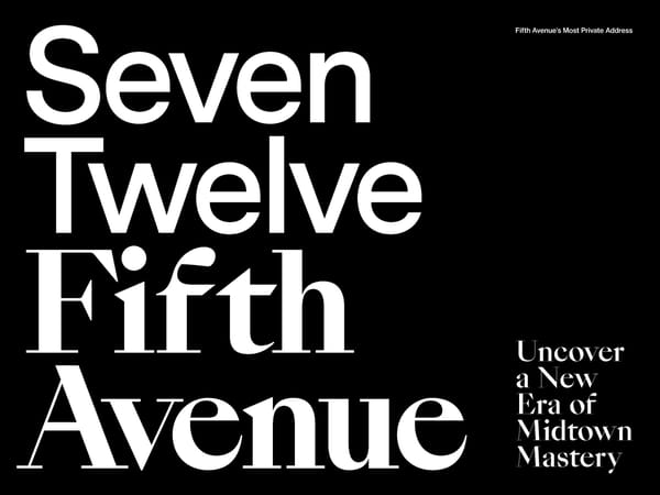 Seven Twelve Fifth Avenue Overview Brochure | Public - Page 1